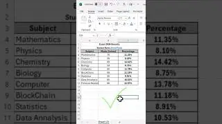 Get Percentage Instantly with this Trick in ms excel #excelshorts #exceltricks