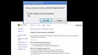 How to Uninstall Google™ Chrome from a Windows® 7 PC