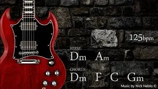 Rock Guitar Backing Track Jam D minor