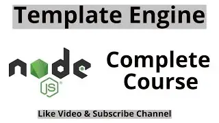 Node js Tutorial : #19 Template Engine in Node js | ejs template engine