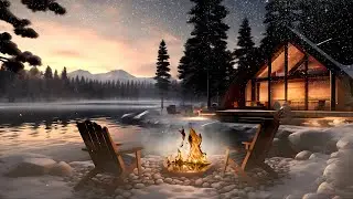 Cozy Camping with Crackling Fire | Nature Ambience 4K ⛺️🔥💫