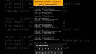 Generate random email in python || python coding status 😍😜 #shorts   #programming  #turtle  #python