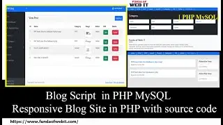 PHP Blog Source Code | Build Custom Blog Website in PHP MySQL | Blogging Website in PHP