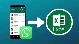 WhatsApp Contacts Export in Excel