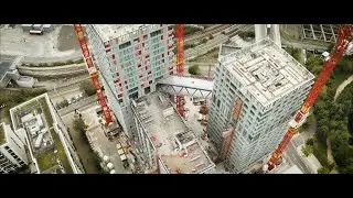 East Village N06 - Off-site prefabricated 'Skybridge' Installation | Mace Group