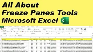 How to Freeze Multiple Rows and Columns in Excel - All About Freeze Panes Tools Excel