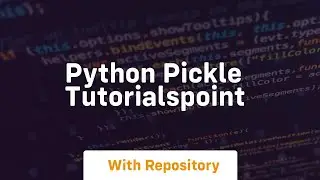 python pickle tutorialspoint