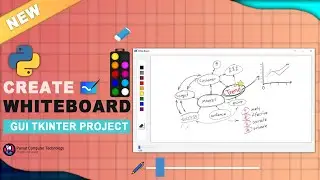 Create Digital White Board using Python | GUI Tkinter Project