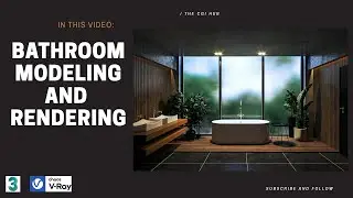 Modern Bathroom Design | Model and Render in 3ds max vray 