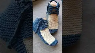 Следки на двух спицах без шва😍 МК на Boosty