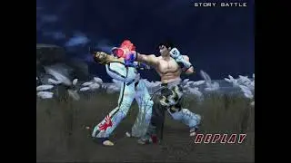 Tekken 5 - Rivals Battle in a Moonlit Wilderness.