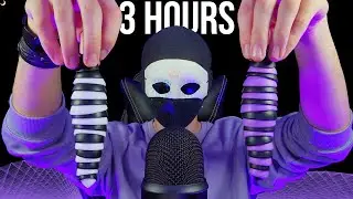 3 HOURS OF ASMR (Tingly Deep Brain & Eardrum Massage for Sleep, Mic Scratching, Rubbing, and More)