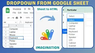 Create Dynamic HTML Dropdown from Google Sheet | Apps Script | Google Sheet to Datalist