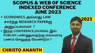 Christo Ananth - Scopus & Web of Science Indexed Conference - June 2023 - ICRET-2023 - Tamil