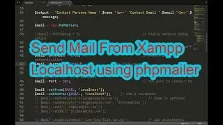 xampp localhost send mail using phpmailer. send mail from localhost