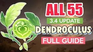 How to: GET ALL 55 DENDROCULUS SUMERU DESERT 3.4 COMPLETE GUIDE FULL TUTORIAL | Genshin Impact