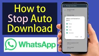 How to Stop Auto Downloads in WhatsApp | Save Data & Storage