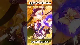 C0 Navia is Broken!! | Genshin Impact Shorts 