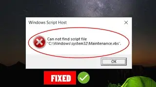 (FIXED) cannot Find Script File Error in Windows 10/11 | easy fix | 2023