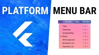 Flutter PlatformMenuBar Widget