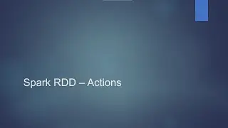 Spark RDD - Actions | Learn Big Data On Windows 10 | Big Data Tutorial | Learn Big Data Online