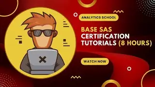 Base SAS Certification Tutorial In 8 Hours