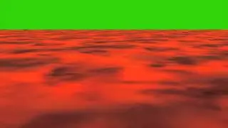 Lava Green Screen Flowing Animation-Free Green Screen Footage