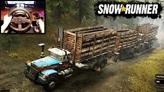 SnowRunner Timber fort the Locals Part 2 | Black River | Thrustmaster