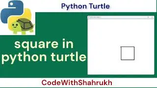 square in python turtle. #pythonturtle
