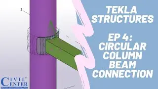 Circular Beam Column Connection with Pipe Doubler Plate| Tekla Tutorial | Tekla