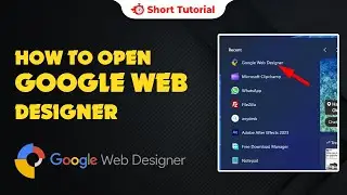 How to open google web designer 2024 | Skill Wave