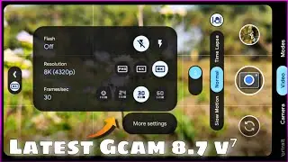 Latest Gcam 8.7 v⁷ with pixel 7config File || Best Google Camera For Your Phone ! 🔥