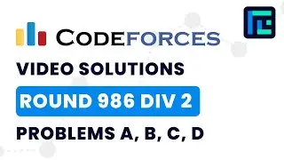 Codeforces Round 986 (Div 2) | Video Solutions - A to D | by Abhinav Kumar | TLE Eliminators