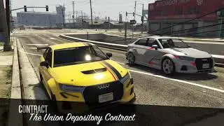 GTA ONLINE - LS TUNER'S CONTRACTS - UNION DEPOSITORY GOLD + ESCAPE STRATEGY!!