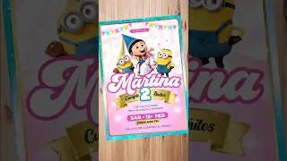 Invitacion digital de cumpleaños de agnes