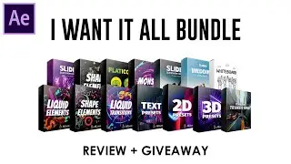 Free Motion Design Pack for After Effects | I Want it all Bundle Review + Giveaway