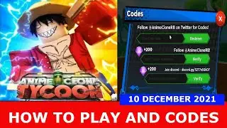 *HOW TO PLAY AND CODES* [ONE PIECE] Anime Clone Tycoon ROBLOX | 10 December 2021