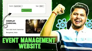 Event Management Application in React JS | React JS project for Beginners | Hindi