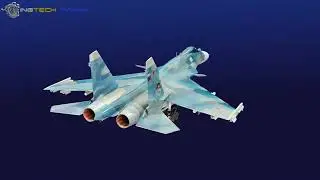 SU33 sea flanker aircraft 3D Model Blender