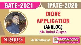 Online Class of GATE & iPATE  | DIODE APPLICATION | Analog | GATE 2021| iPATE Exam 2020