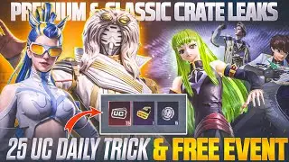FREE 25 UC DAILY TRICK | CODE GEASS FREE CRATE EVENT | NEXT CLASSIC & PREMIUM CRATE | ULTIMATE SPIN