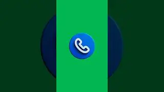 Green Screen Phone Call Icon Animated 