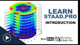 Bentley STAADPro Tutorial Tutorial For Beginners Introduction to STAADPro Hindi Tutorials SaiCad Cen