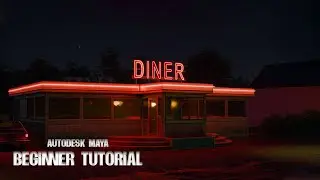 Autodesk Maya Beginner Tutorial: Creating a 3D Town Diner - Part 1 