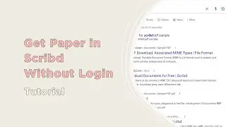 How to Get Paper in Scribd Without Login