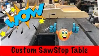 SawStop DIY Custom Outfeed Table Modification !