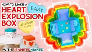How to Make an Explosion Box ❤️ DIY Valentine's Day Explosion Box ❤️ UPDATED Cricut Tutorial