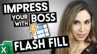 How to Impress Your Boss with Flash Fill in Excel #shorts