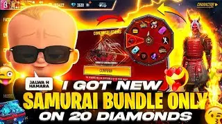 I Got New Samurai Bundle In 20 Diamonds Only 🤯😍 - Garena Free Fire