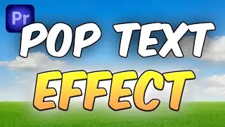 How To Make a Text POP UP Effect In Premiere Pro